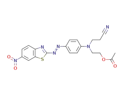 2-((2-cyanoethyl){4-[(6-nitrobenzothiazol-2-yl)azo]phenyl}amino)ethyl acetate